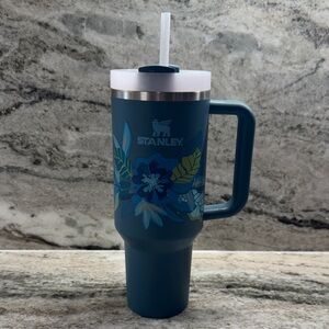 Stanley Teal Floral Insulated Mug